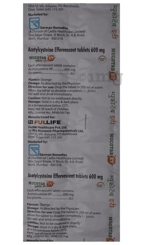 Mucotab ET Tablet Orange Sugar Free image Mucotab ET Tablet Orange Sugar Free image