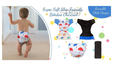 Buy Online Reusable Baby Cloth Diapers Polka Tots Adjustable Cloth Nappies  –