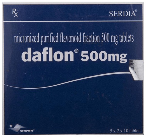 Buy Rx: Daflon 500 mg Tablet Online
