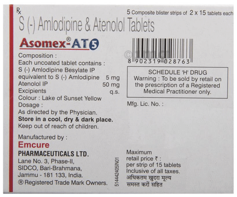 Asomex-AT 5 Tablet image