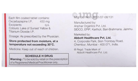 Oxmazetol 450 Tablet image Oxmazetol 450 Tablet image