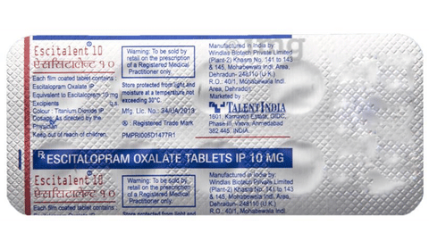 Escitalent 10 Tablet image