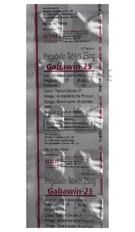 Gabawin 25 Tablet image