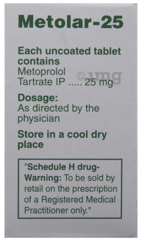 Metolar 25 Tablet image