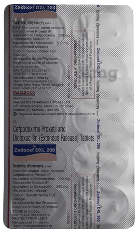 Zedocef Dxl 200 Tablet ER image