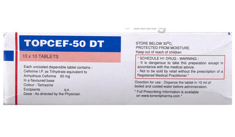 Topcef 50 DT Tablet image
