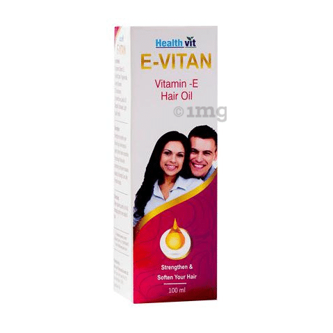 HealthVit E-Vitan Vitamin E Hair Oil: Buy bottle of 100 ml Oil at best  price in India | 1mg