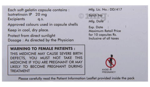 Isotane 20 Capsule image