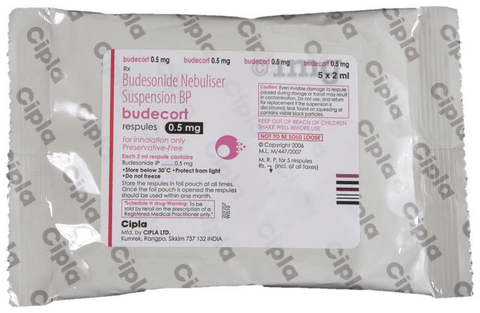 Budecort 0.5mg Respules (2ml Each) image