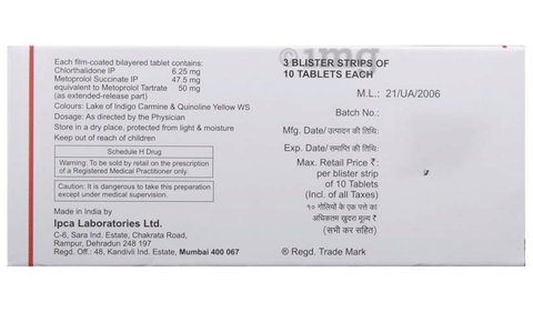 CTD-M 6.25/50 Tablet ER image