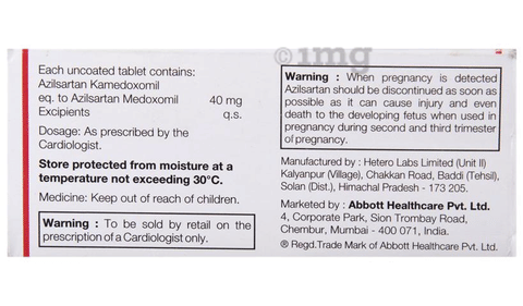 Aziltrend 40 Tablet image Aziltrend 40 Tablet image