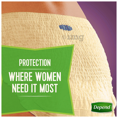 Depend Absorbent Underwear for Women Small/Medium: Buy packet of 10.0  diapers at best price in India