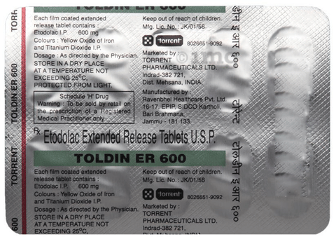 Toldin ER 600 Tablet image