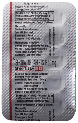 Serlift 50 Tablet image