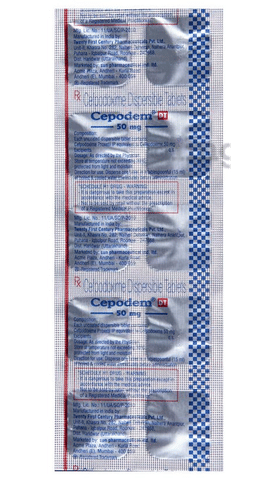Cepodem DT 50mg Tablet image