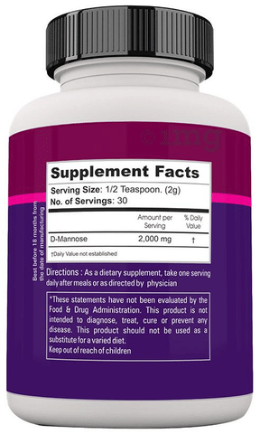 Zenith Nutrition D-Mannose Pure Powder: Buy bottle of 60.0 gm