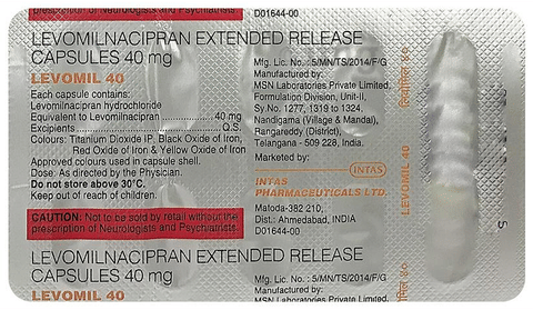 Levomil 40 Capsule ER