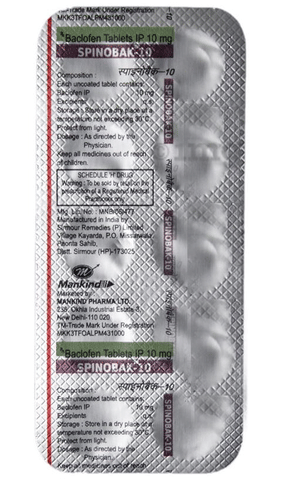 Spinobak 10 Tablet image