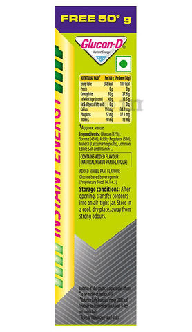 Glucon-D with Glucose, Calcium, Vitamin C & Sucrose | Nutrition