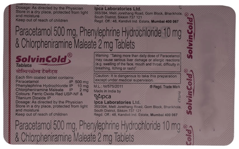 Solvin Cold Tablet image