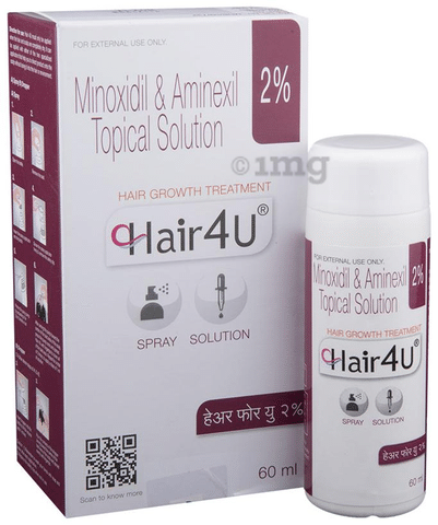 HAIR 4U NEW 2 SpraySolution 60ml  Buy Medicines online at Best Price  from Netmedscom