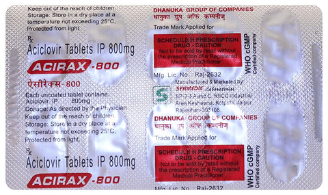 Acirax 800 Tablet image Acirax 800 Tablet image