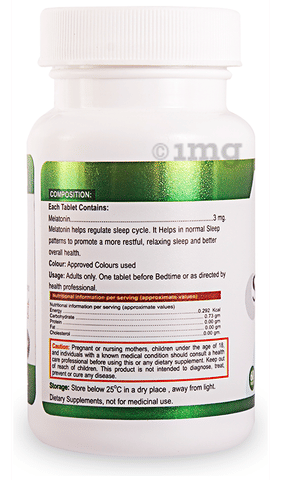 Nveda Sleep Aid with Melatonin 3mg Tablet image Nveda Sleep Aid with Melatonin 3mg Tablet image