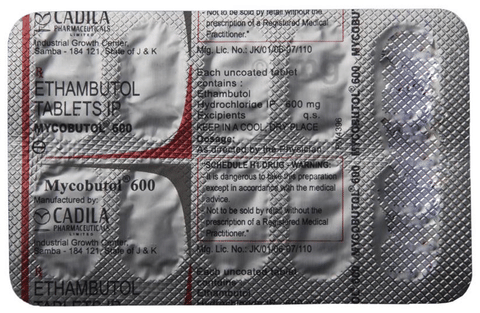 Mycobutol 600 Tablet image