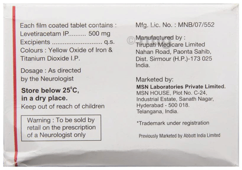 LEVIlex 500 Tablet image