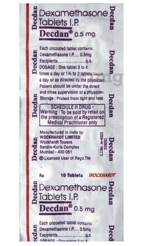 Decdan 0.5mg Tablet image