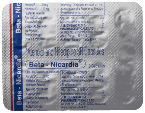 Beta-Nicardia Capsule SR image Beta-Nicardia Capsule SR image