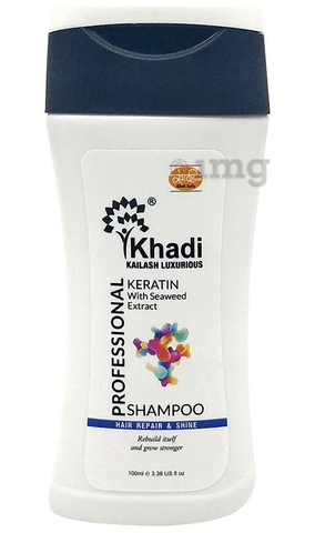 Khadi Kailash Luxurious Professional Keratin with Seaweed Extract Shampoo:  Buy bottle of 100 ml Shampoo at best price in India | 1mg