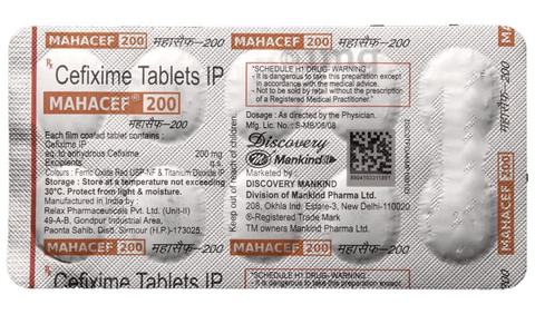 Mahacef 200 Tablet image