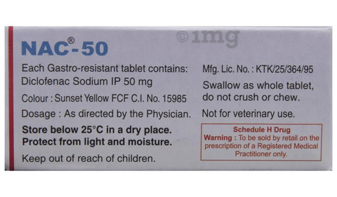 NAC 50 Tablet image