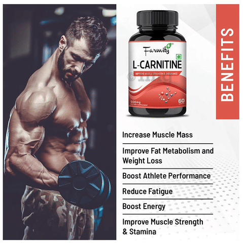 l carnitine chrome benefits Farmity L- Carnitine 500mg Dietary Supplements Capsule: Buy bottle of 60.0  capsules at best price in India