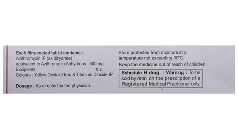 Azithral 500 Tablet image