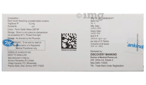 Voglistar - MD 0.2 Tablet image Voglistar - MD 0.2 Tablet image