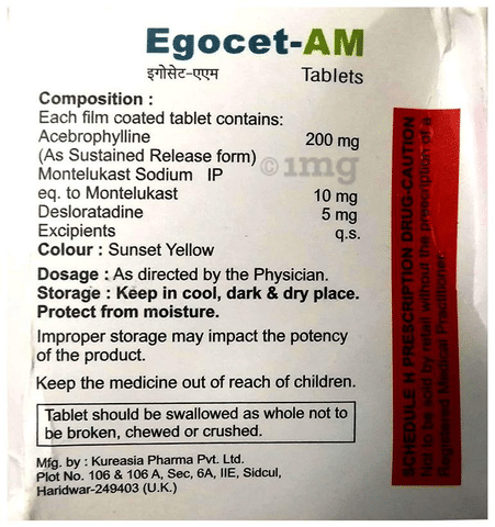 Egocet-AM Tablet SR image