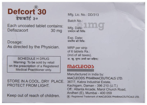 Defcort 30 Tablet image
