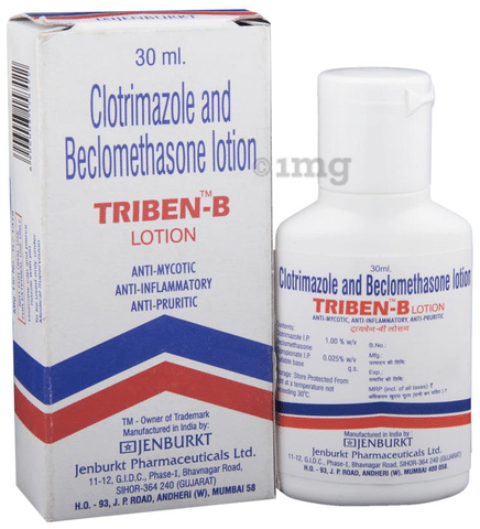 Triben- B Lotion: View Uses, Side Effects, Price and Substitutes | 1mg
