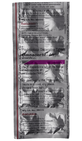 Omnacortil 40 Tablet DT image