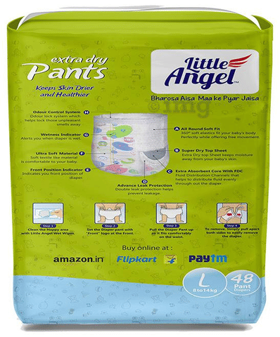 Little Angel Extra Dry Pants Large: Buy packet of diapers at