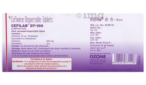 Cefilab DT 100 Tablet image Cefilab DT 100 Tablet image