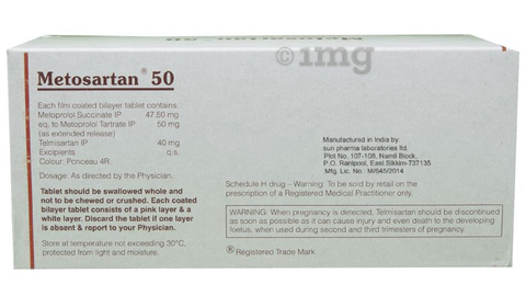 Metosartan 50 Tablet ER image Metosartan 50 Tablet ER image