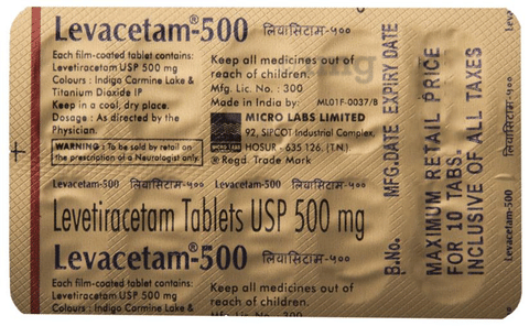 Levacetam 500 Tablet image