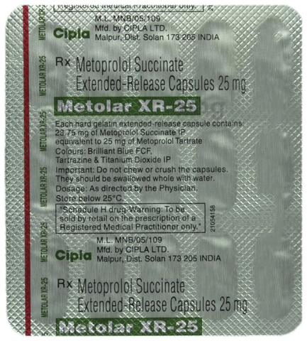 Metolar XR 25 Capsule image