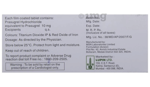 Prasudoc 10 Tablet image