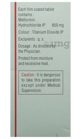 Glycomet 850 Tablet image