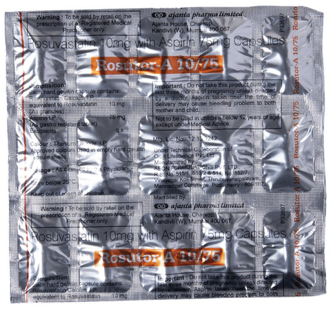 Rosutor-A 10/75 Capsule image Rosutor-A 10/75 Capsule image