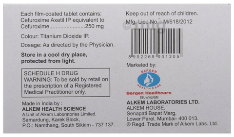 Zocef 250 Tablet image